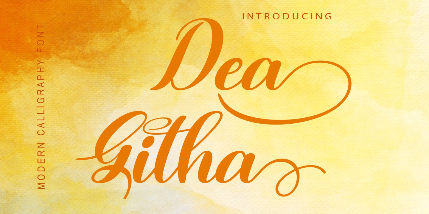 Пример шрифта Dea Githa #1